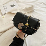 Lattice Bag Chain Women's Bag Autumn Small Square Bag Joker Shoulder Messenger B