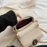 Lattice Bag Chain Women's Bag Autumn Small Square Bag Joker Shoulder Messenger B
