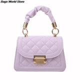 Lattice Bag Sling Chains Shoulder Messenger Totes Bag