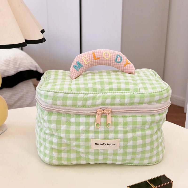 Portable Makeup Organizer Bag Large Capacity Cosmetic Storage Travel Bag