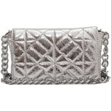 Lattice Flap Crossbody Bag PU Leather Women's Handbag