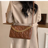 Winter High Down Cotton Women Handbag Shoulder Padded Bag