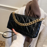 Winter High Down Cotton Women Handbag Shoulder Padded Bag