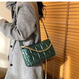 Winter High Down Cotton Women Handbag Shoulder Padded Bag