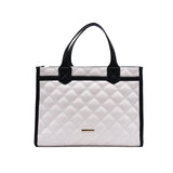 Lattice Large Tote High PU Leather Women Handbag