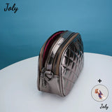 Vintage Pu Lattice Shell Messenger Shoulder Bag Women