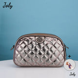 Vintage Pu Lattice Shell Messenger Shoulder Bag Women