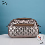 Vintage Pu Lattice Shell Messenger Shoulder Bag Women