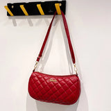Lattice Pattern Shoulder Bags Women Soft Leather Handbags Ladies Hobos