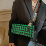 Lattice Shoulder Bag Women's Small Fresh Traveling Bag