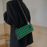 Lattice Shoulder Bag Women's Small Fresh Traveling Bag