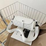 Lattice Tote Barrel Shaped Bag Summer Nylon Women's Handbag