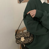 Lattice Winter Underarm Bag Women's Small Square Messenger Shoulder Bag