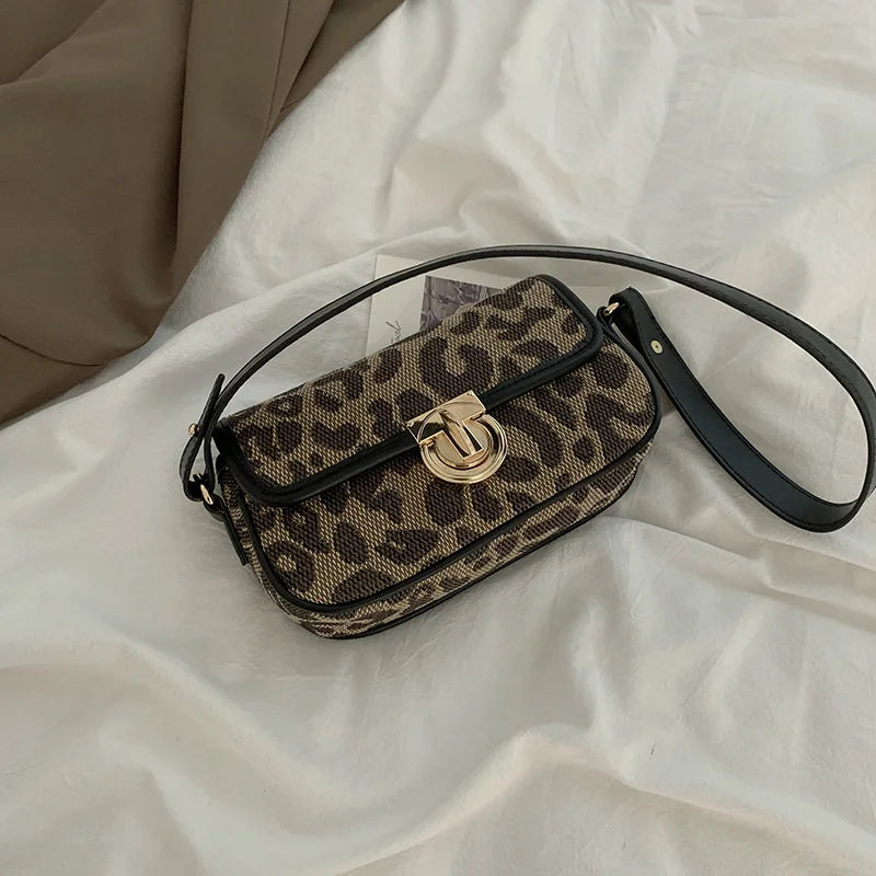 Lattice Winter Underarm Bag Women's Small Square Messenger Shoulder Bag