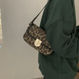 Lattice Winter Underarm Bag Women's Small Square Messenger Shoulder Bag