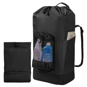 Laundry Backpack 60L Foldable Laundry Bag, Ideal for Dorms, Travel, Camping