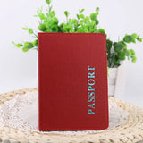 Lavender PU Passport Holder Litchi Grain Tickets Cover Bag Clip