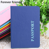 Lavender PU Passport Holder Litchi Grain Tickets Cover Bag Clip