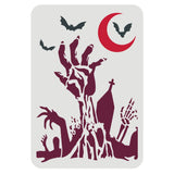 Layered Skull Stencil Reusable Skeleton Head Stencil Halloween Stencils