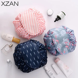 Autumn Travel Makeup Bag Drawstring Organizer Portable Cosmetic Case