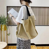 Japanese Art Canvas Shoulder Bag Big Capacity Casual Crossbody Bag