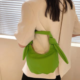 Pleated Handbag Metal Chain Shoulder Bag for Women