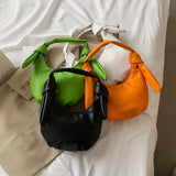 Pleated Handbag Metal Chain Shoulder Bag for Women