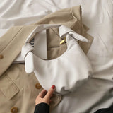 Pleated Handbag Metal Chain Shoulder Bag for Women