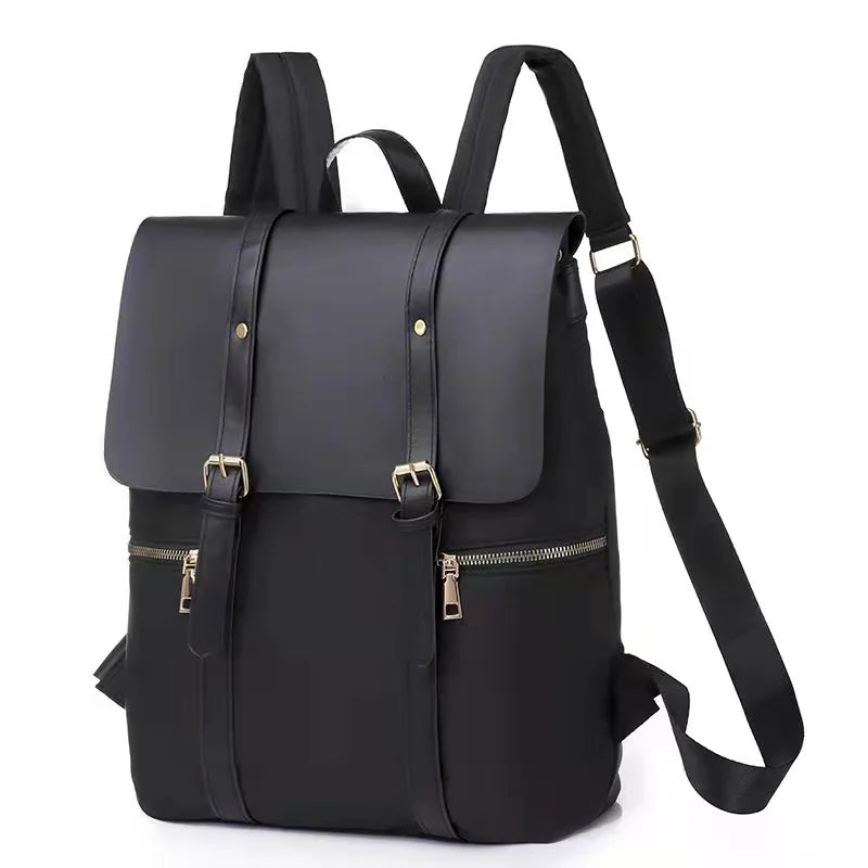 Lazy Oxford cloth nylon backpack school bag