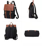 Lazy Oxford cloth nylon backpack school bag