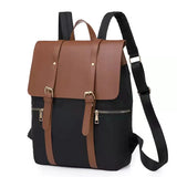 Lazy Oxford cloth nylon backpack school bag