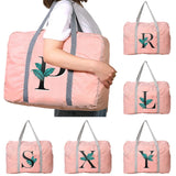 Leaf Series Print Travel Bag Water Proof Luggage Large Capacity Shoulder Pack Ny