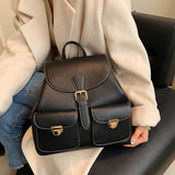 Women's Leather Travel Backpack Casual Outdoor Shoulder Bag