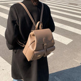Women's Leather Travel Backpack Casual Outdoor Shoulder Bag