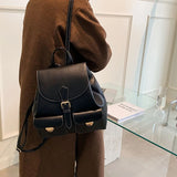 Women's Leather Travel Backpack Casual Outdoor Shoulder Bag