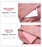 Vintage Leather Women's Backpack Travel School Bagpack