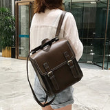 Leather Backpacks Female Shoulder Bag Women's Backpack School Bag for Girls