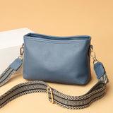 Women's Shoulder Bag Wide Shoulder Belt Messenger Square Bag