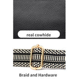 Women's Shoulder Bag Wide Shoulder Belt Messenger Square Bag
