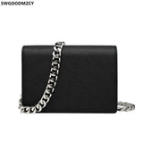Leather Crossbody Bags for Women Chains Taschen Girls