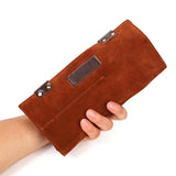 Leather Barber Hairdressing Tools Holder Pouch Scissors Shears Case Bag