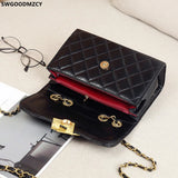 Leather Crossbody Shoulder Bag Women Chains Taschen