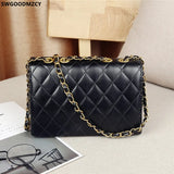 Leather Crossbody Shoulder Bag Women Chains Taschen