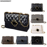Leather Crossbody Shoulder Bag Women Chains Taschen