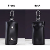 Leather Buckle Key Wallets Men Women Key chain Holder Housekeeper