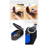 Leather Car Key Case Men's Cowhide Zipper Key Leather Case