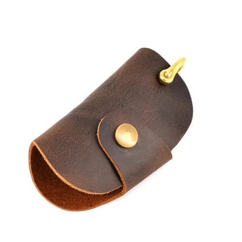 Leather Car Key Wallets Men/Women Key Holder Keys Organizer Case Unisex Keychain