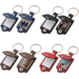 Leather Case Photo Frame Keychain Photo Ornament Mother's Gift