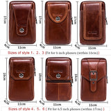 Leather Cowhide Men Waist Pack Mini Shoulder Crossbody Fanny Pack