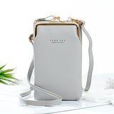Matte Leather Crossbody Bag Small Mini Shoulder Messenger Clutch